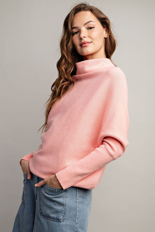 TURTLE NECK LOOSE FIT SWEATER