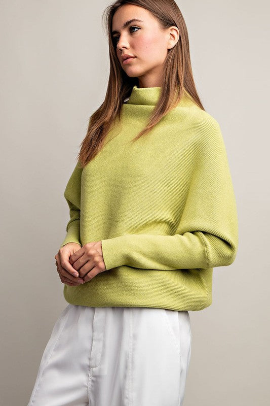 TURTLE NECK LOOSE FIT SWEATER