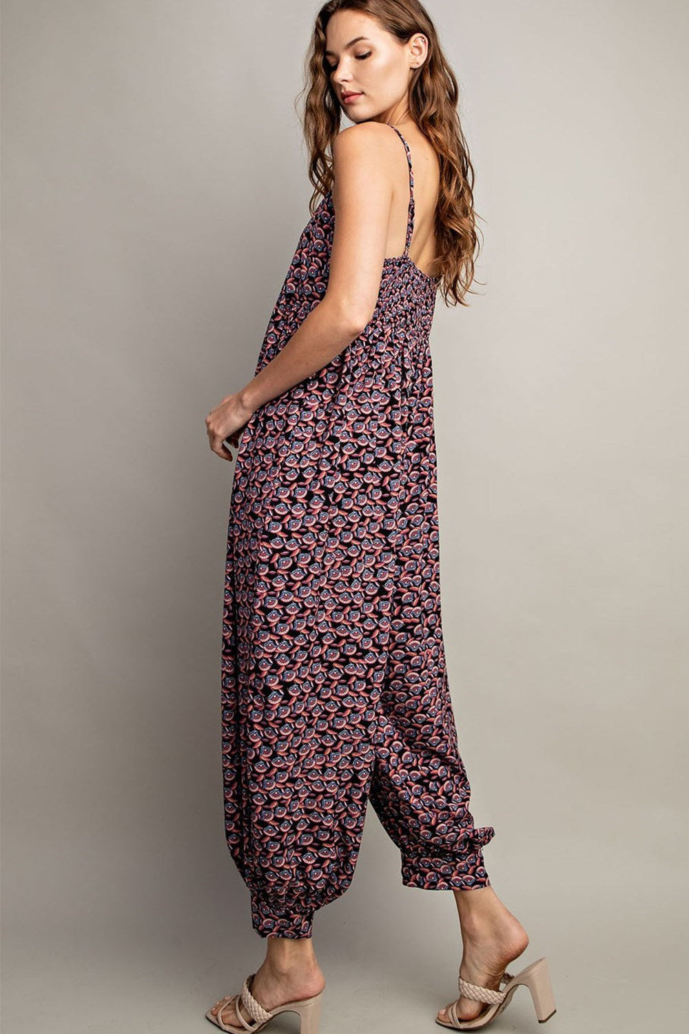 Printed Sleeveless Jumpsuit