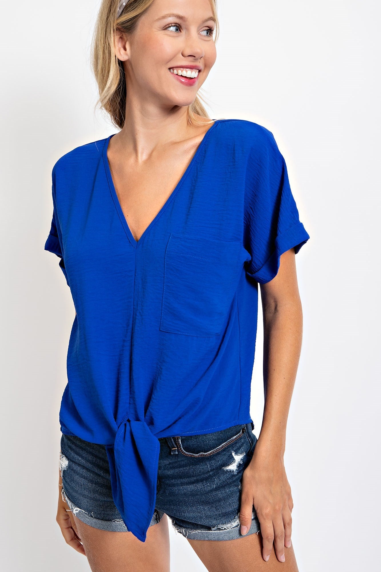 FRONT KNOT LOOSE FIT TOP