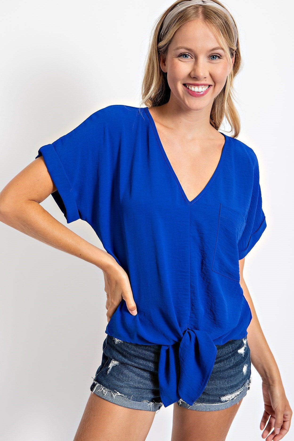 FRONT KNOT LOOSE FIT TOP