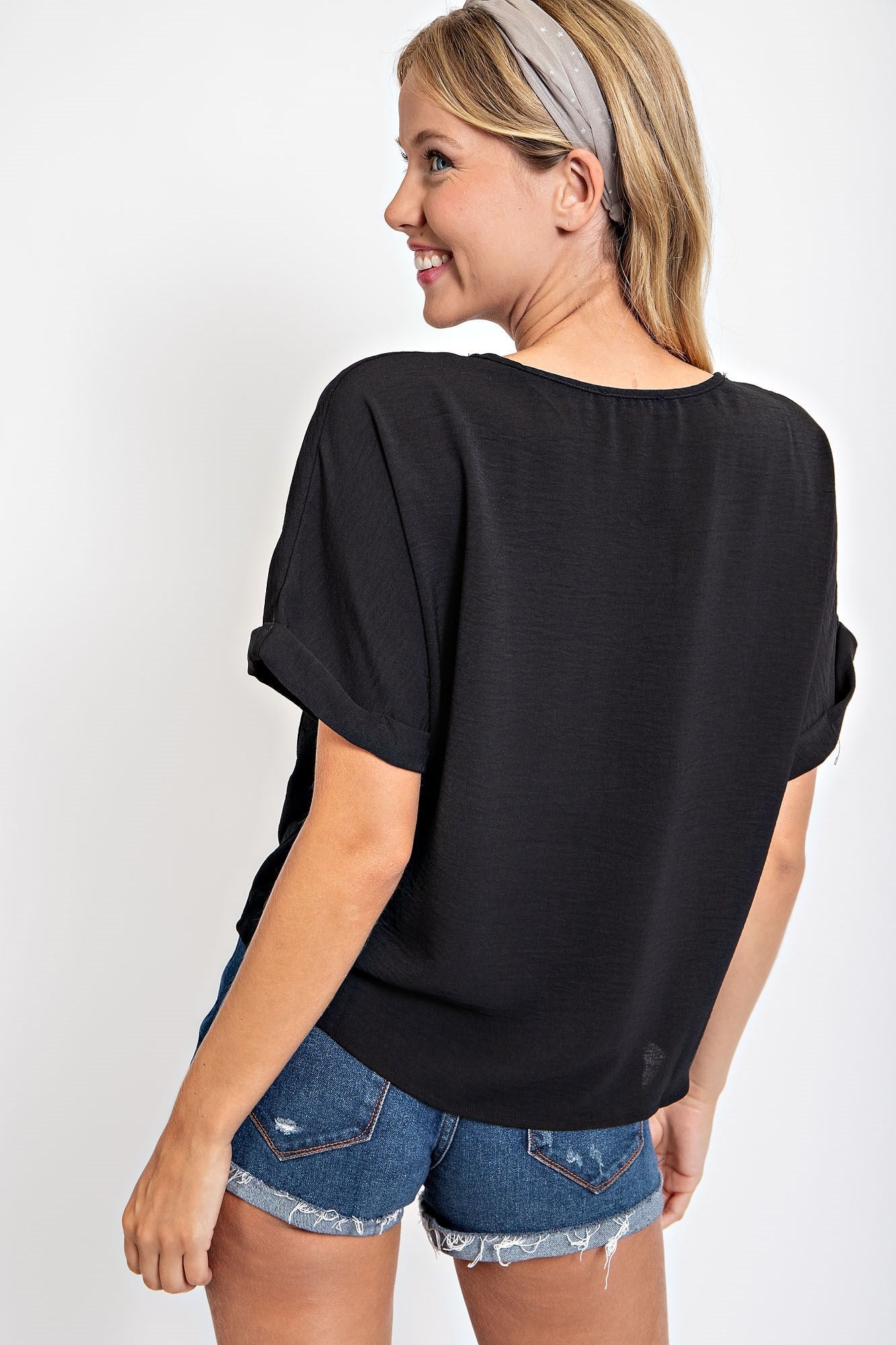 FRONT KNOT LOOSE FIT TOP