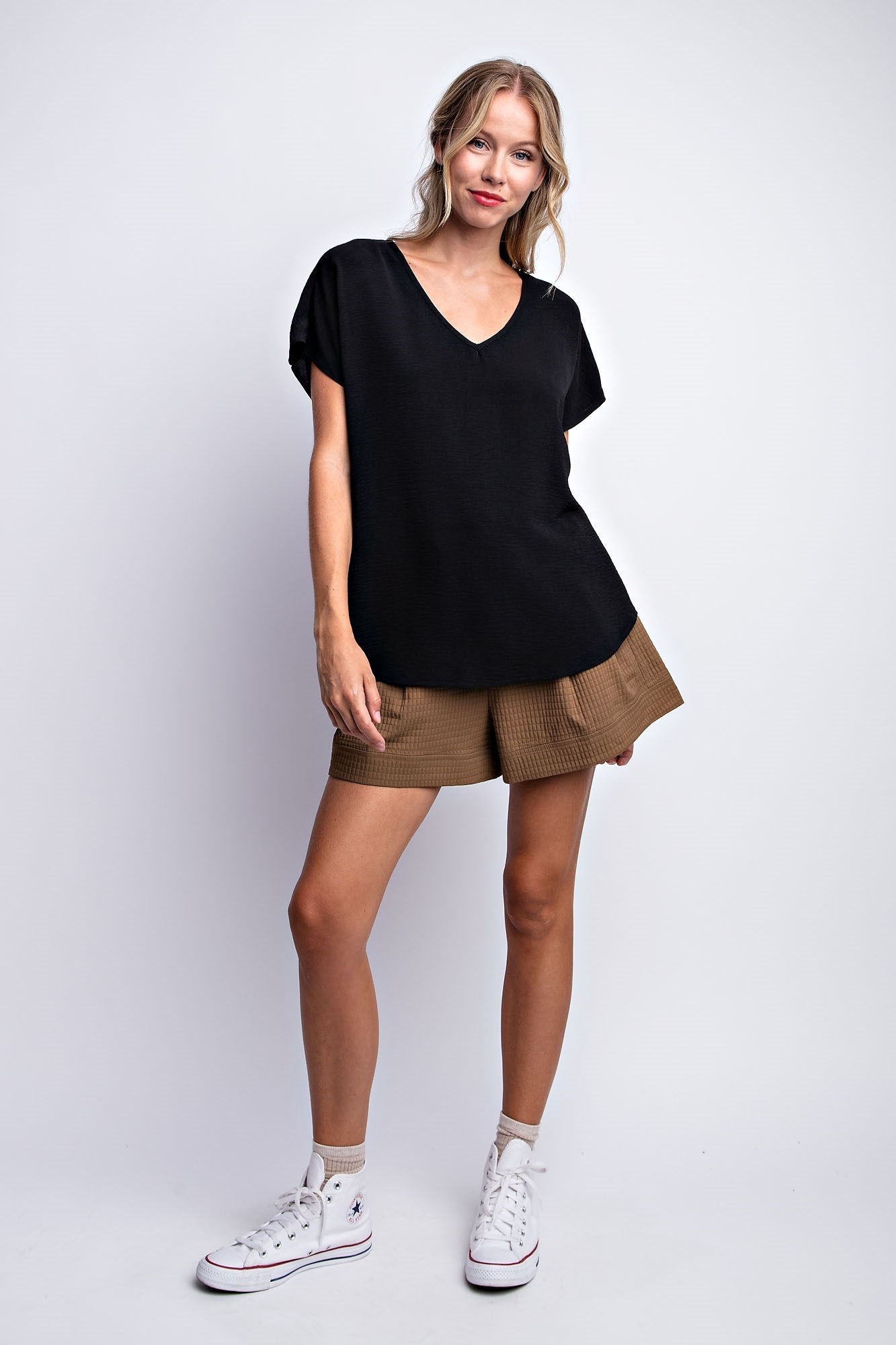 DROP SHOULDER FLOWY TOP