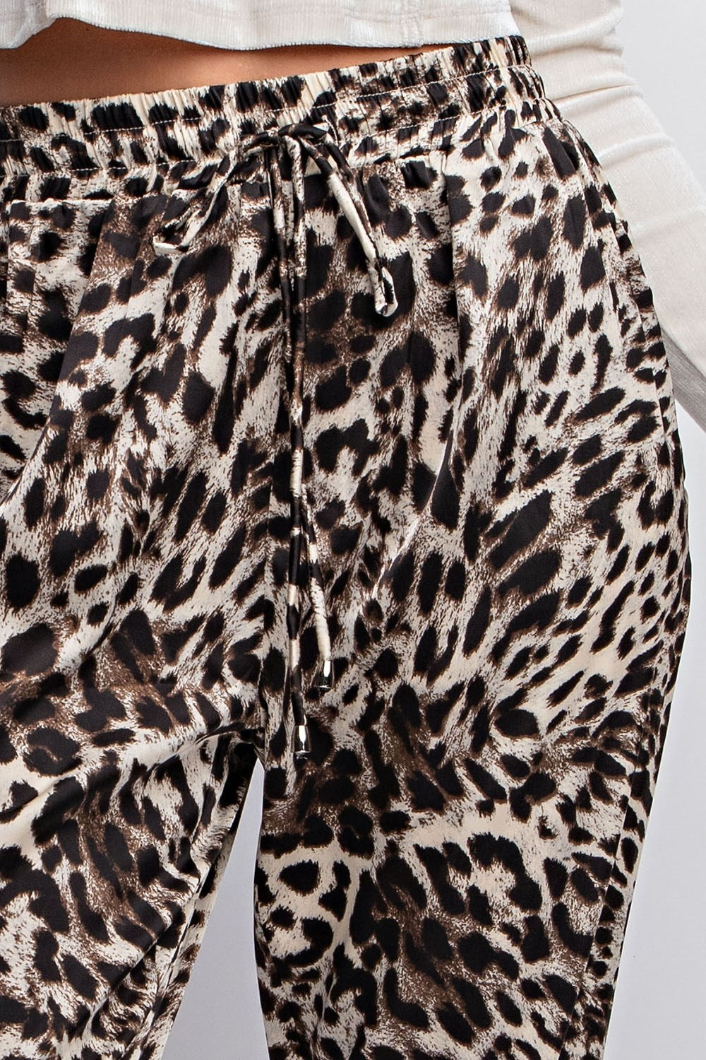 LEOPARD PRINT JOGGER PANTS
