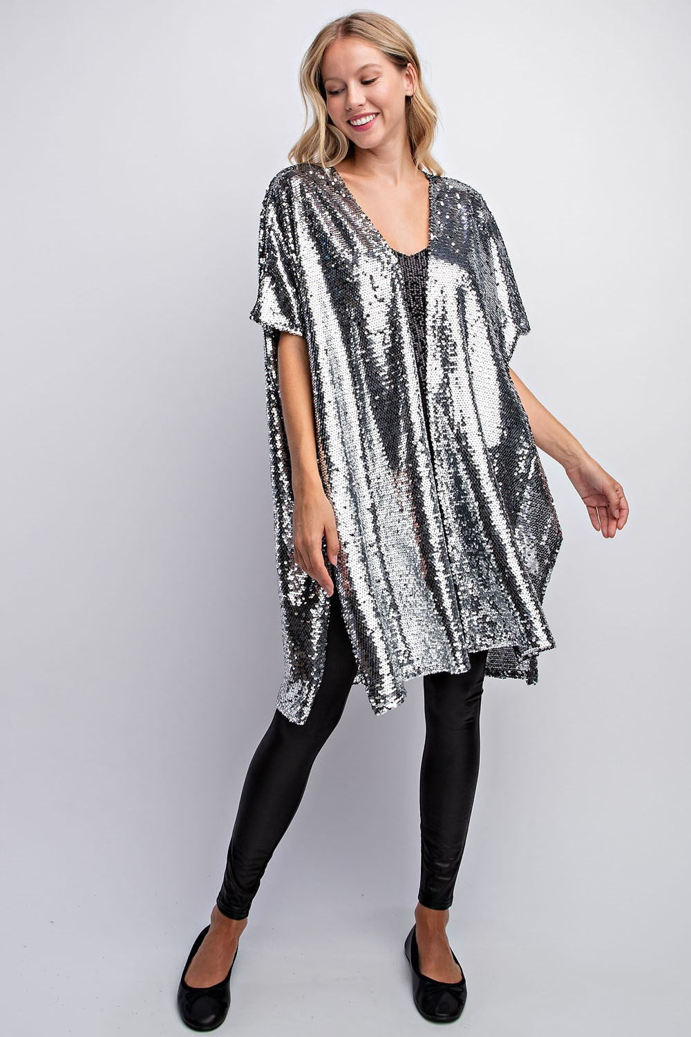 SEQUIN WATERFALL CARDIGAN