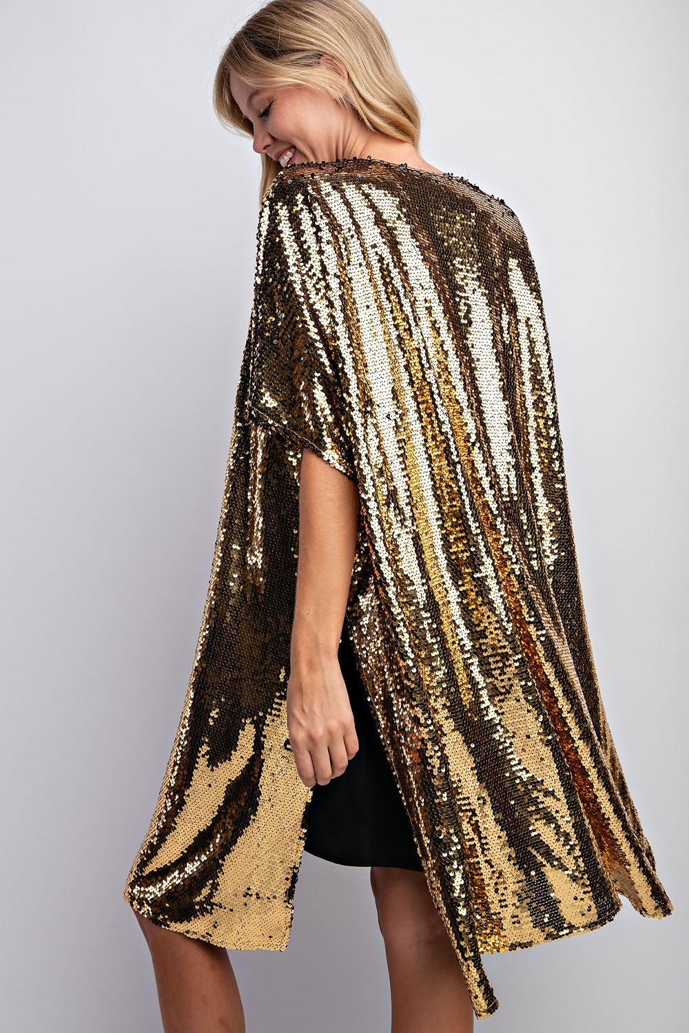 SEQUIN WATERFALL CARDIGAN