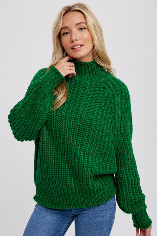 CHUNKY TURTLE NECK PULLOVER