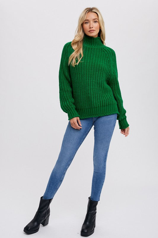 CHUNKY TURTLE NECK PULLOVER