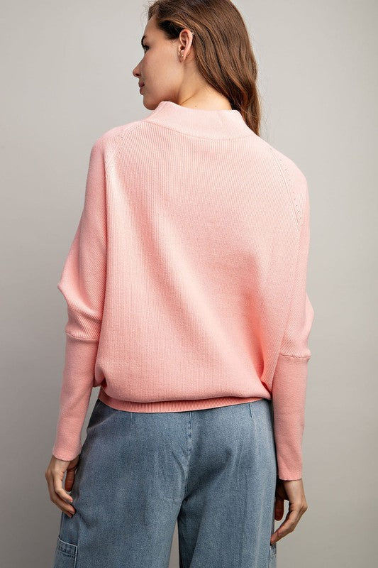 TURTLE NECK LOOSE FIT SWEATER