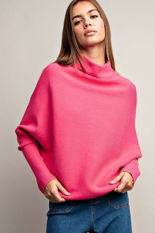 TURTLE NECK LOOSE FIT SWEATER