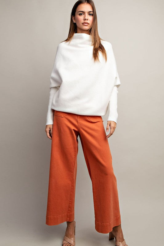 TURTLE NECK LOOSE FIT SWEATER