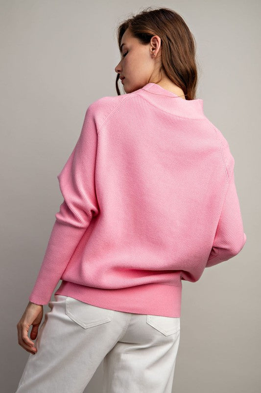 TURTLE NECK LOOSE FIT SWEATER