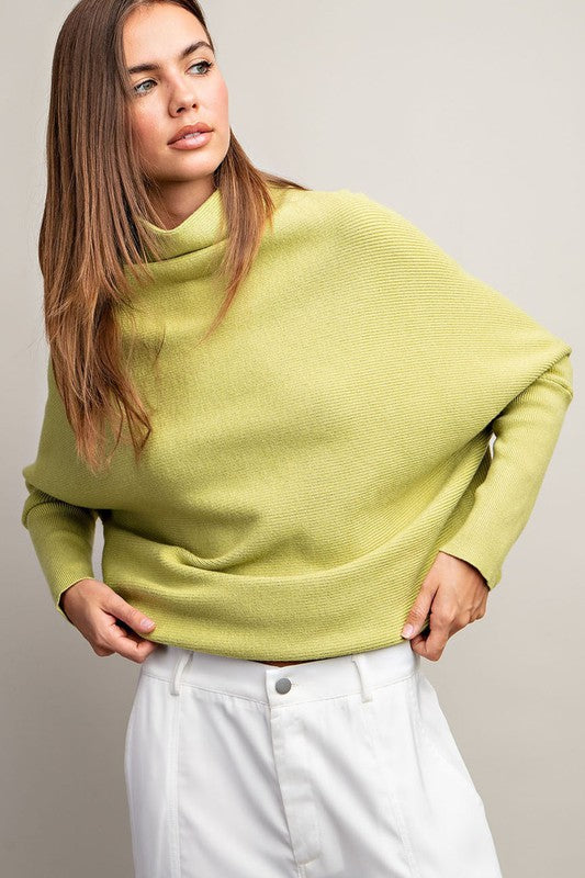 TURTLE NECK LOOSE FIT SWEATER
