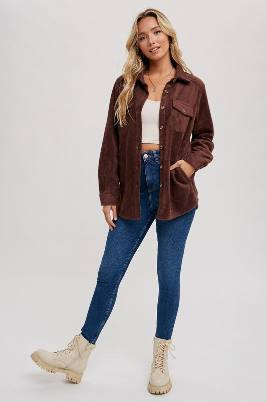 FLEECE TERRY SHACKET