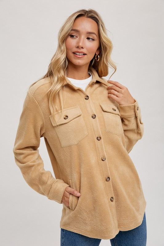 FLEECE TERRY SHACKET