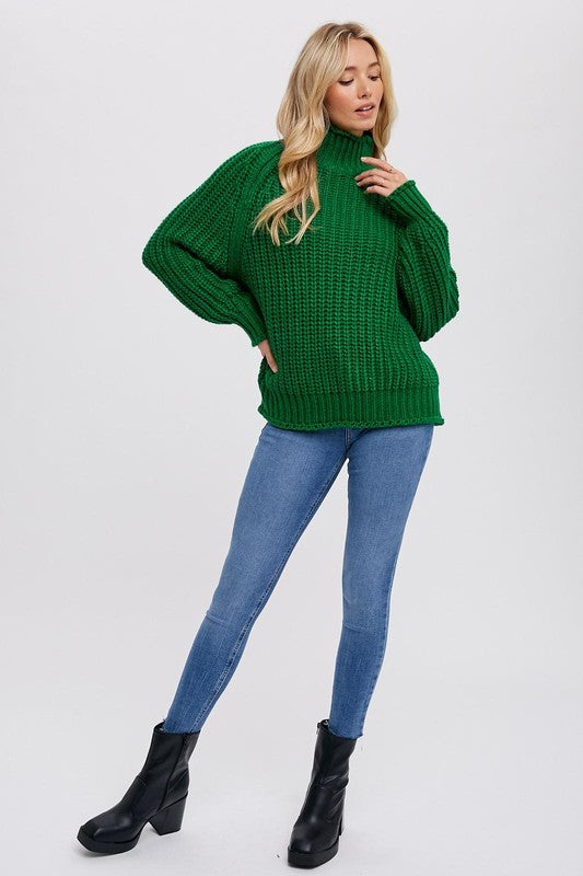 CHUNKY TURTLE NECK PULLOVER