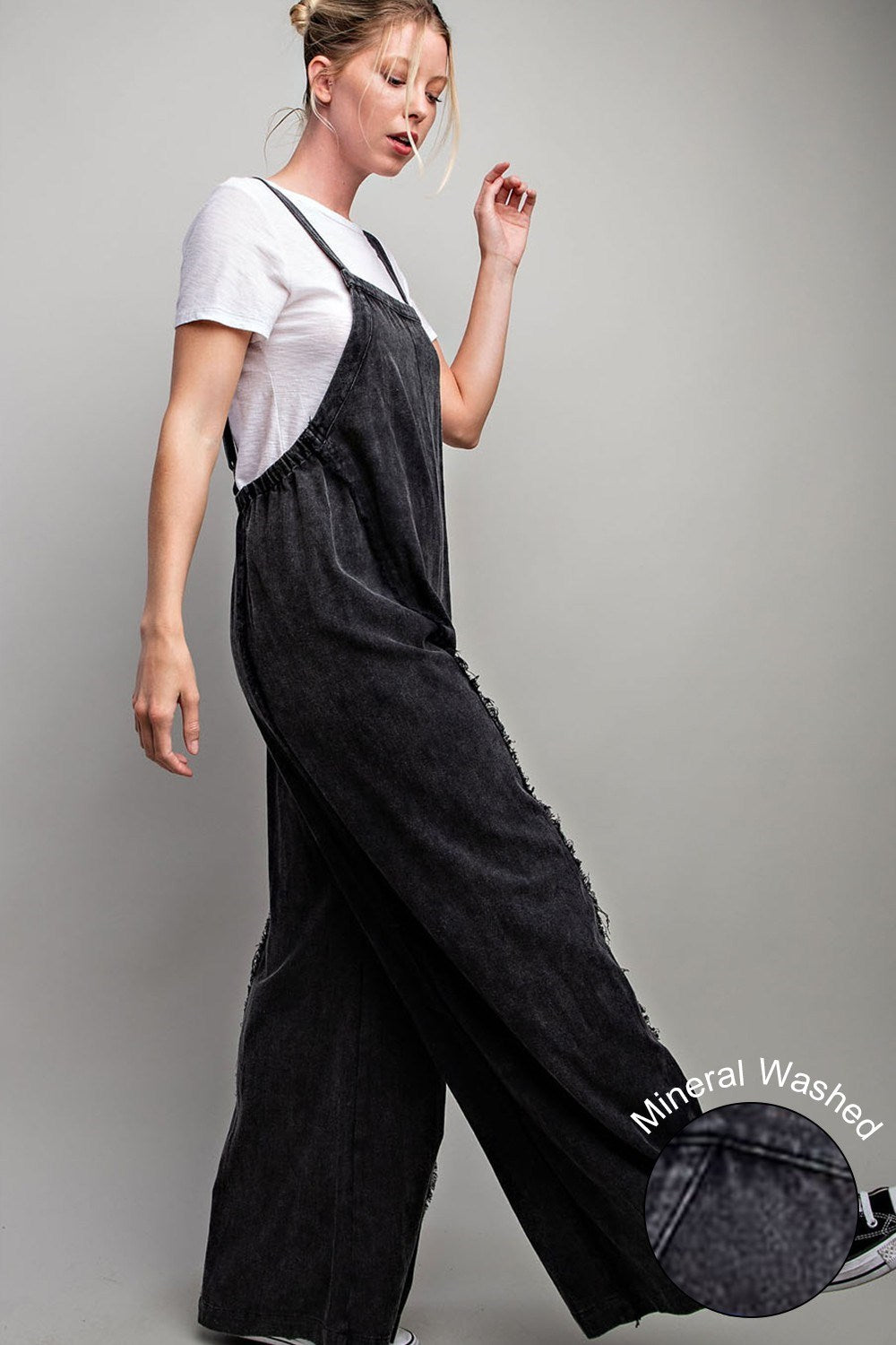 MINERAL WASHED ADJUSTABLE JUMPSUIT