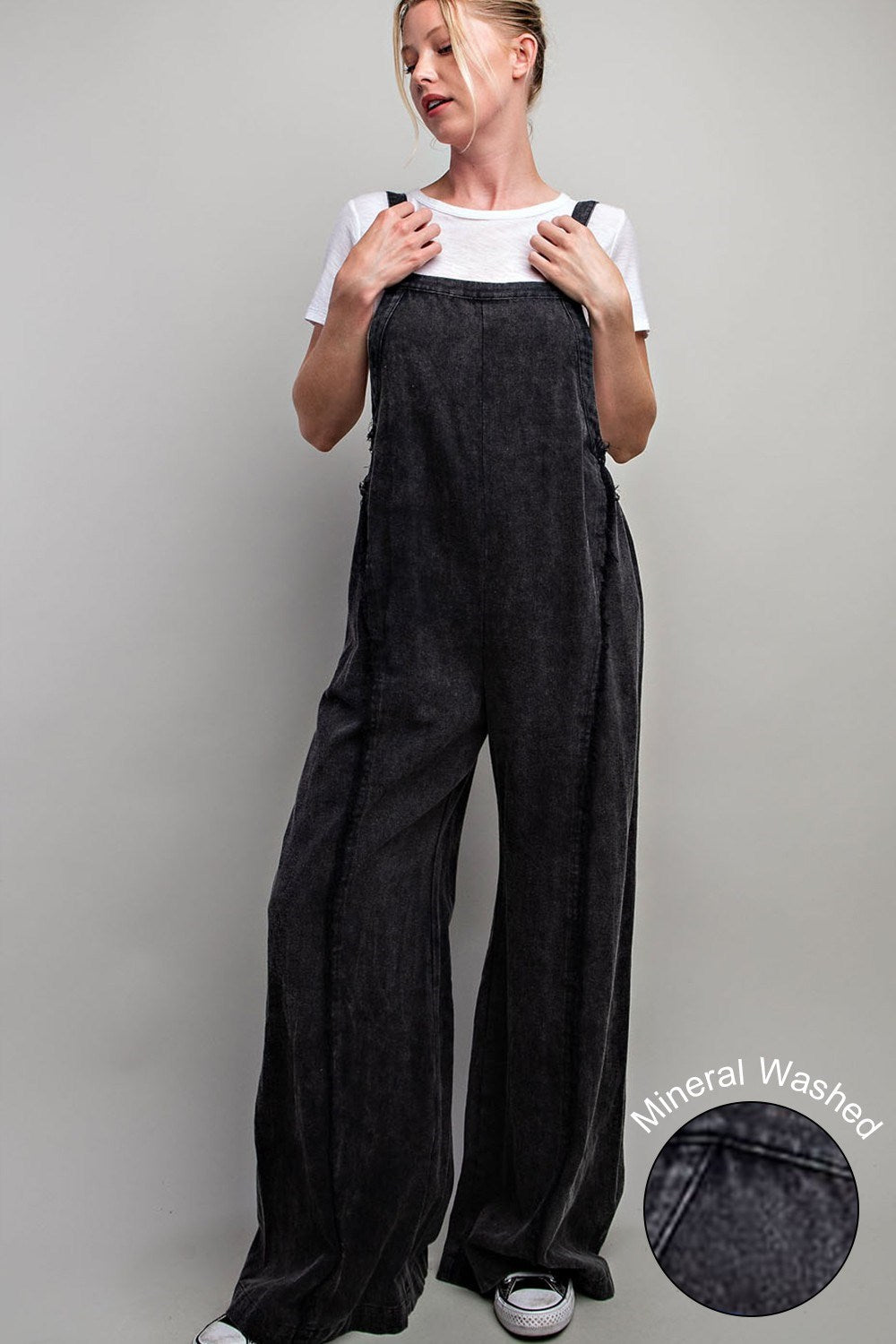 MINERAL WASHED ADJUSTABLE JUMPSUIT