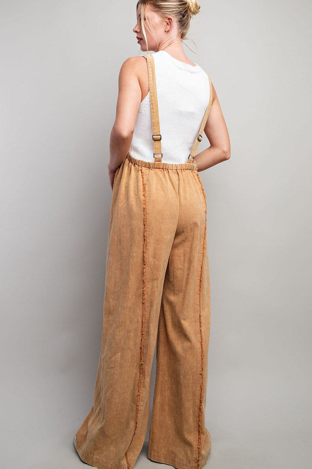 MINERAL WASHED ADJUSTABLE JUMPSUIT