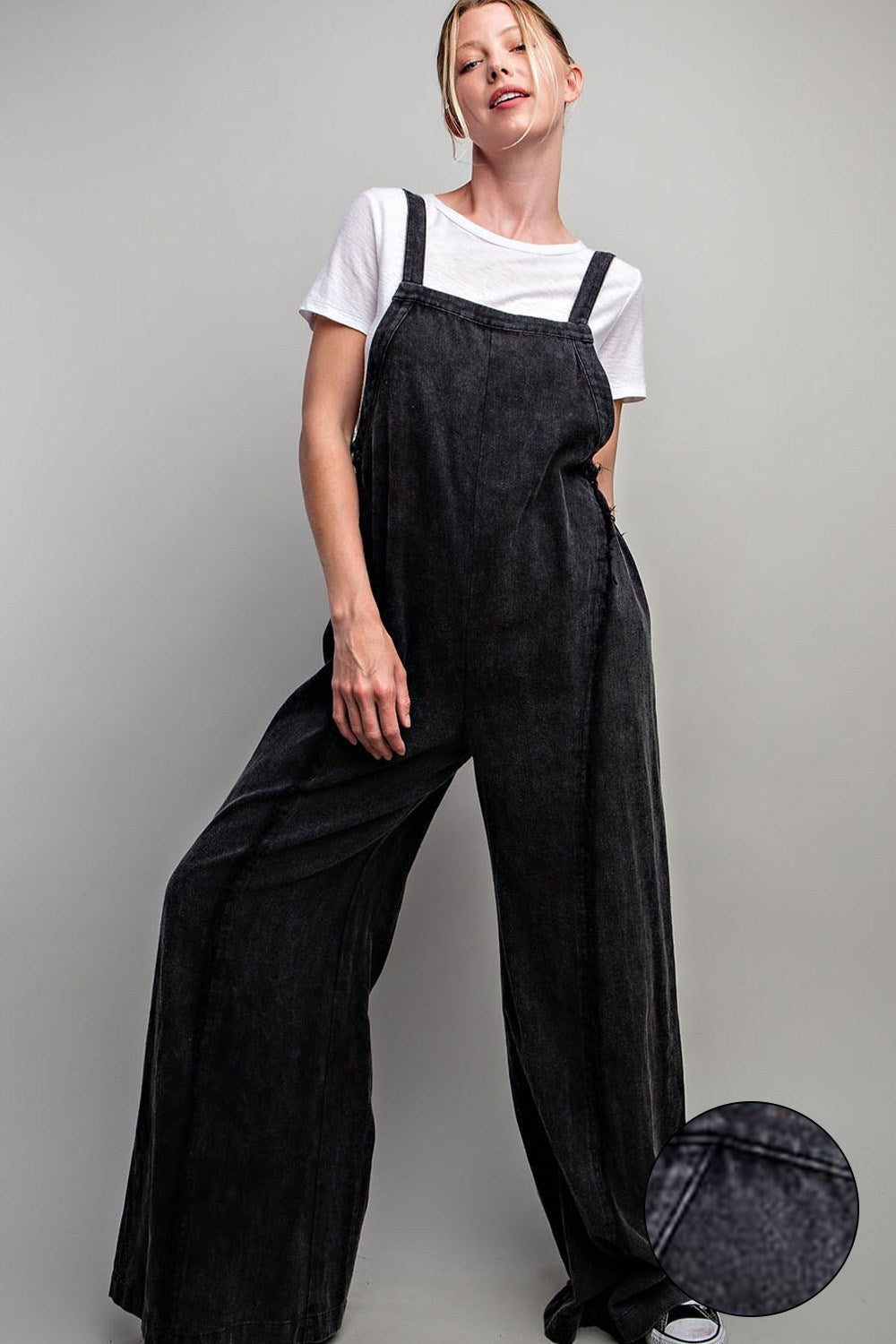 MINERAL WASHED ADJUSTABLE JUMPSUIT