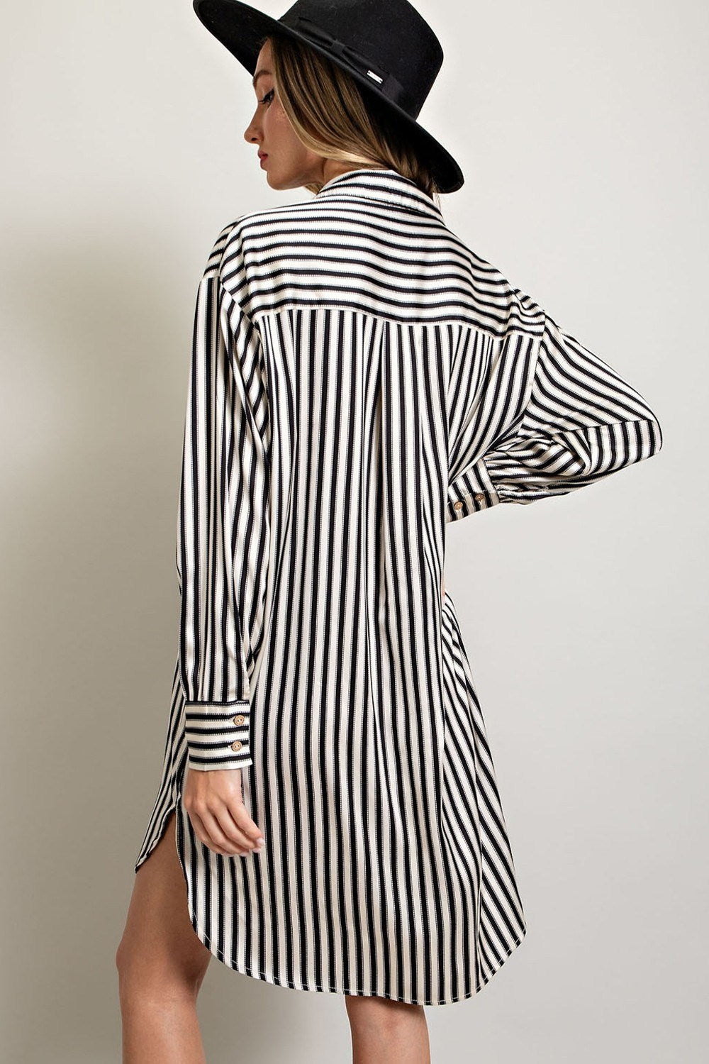 STRIPE SHIRT MINI DRESS