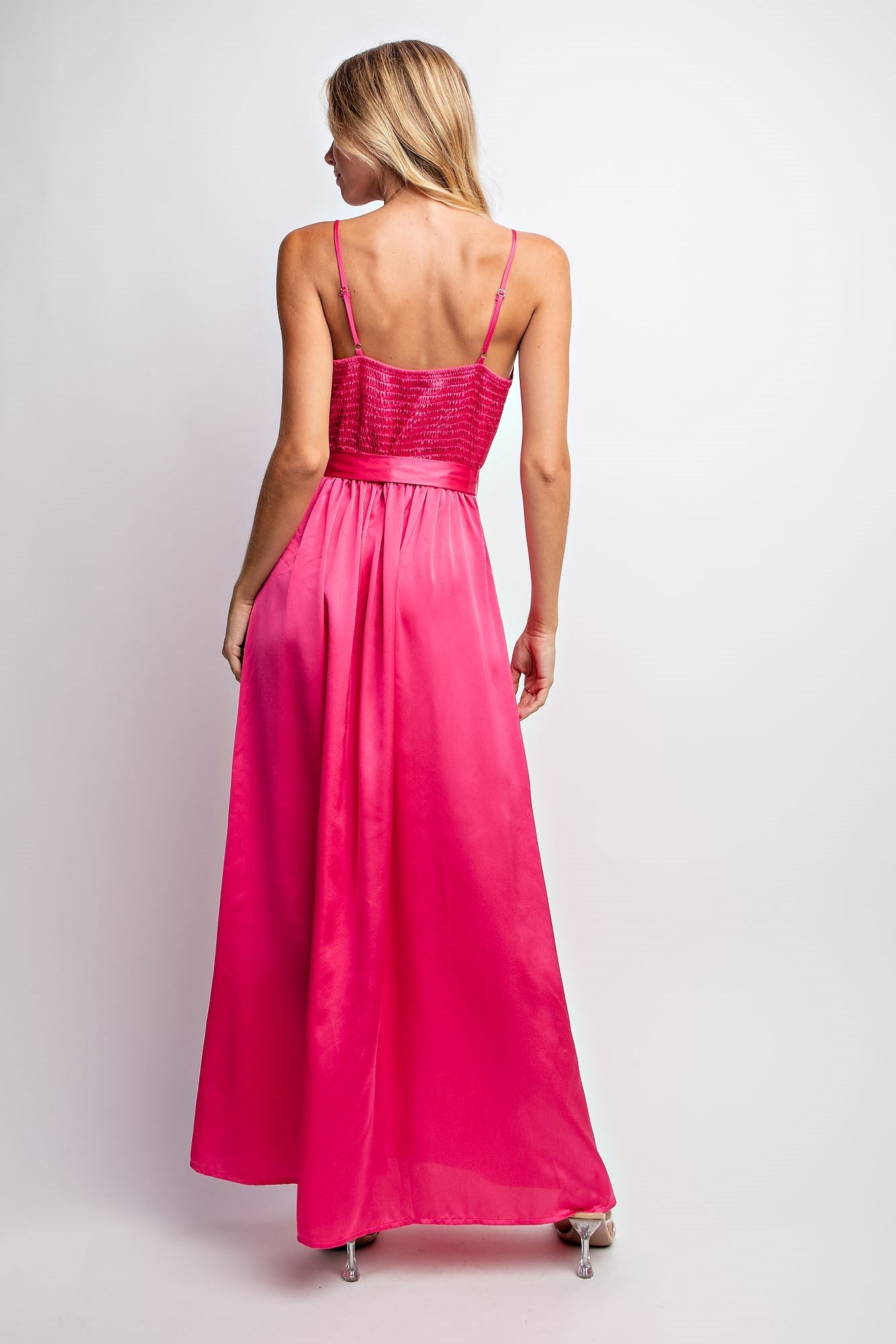 SURPLUS SATIN CAMI MAXI DRESS