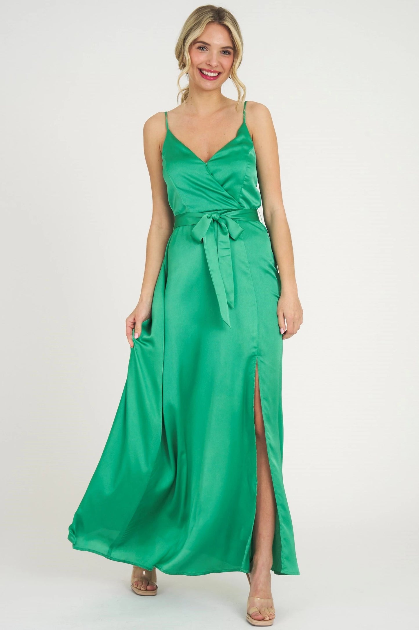 SURPLUS SATIN CAMI MAXI DRESS
