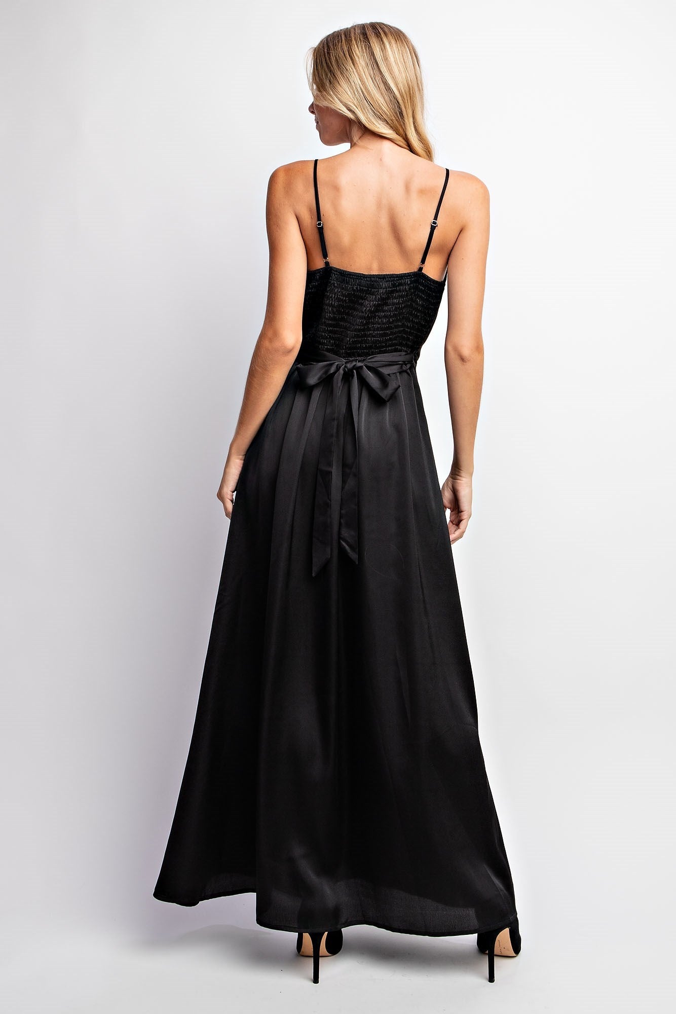 SURPLUS SATIN CAMI MAXI DRESS
