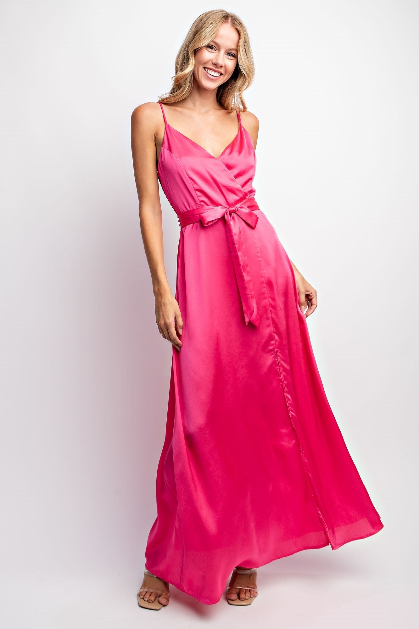 SURPLUS SATIN CAMI MAXI DRESS