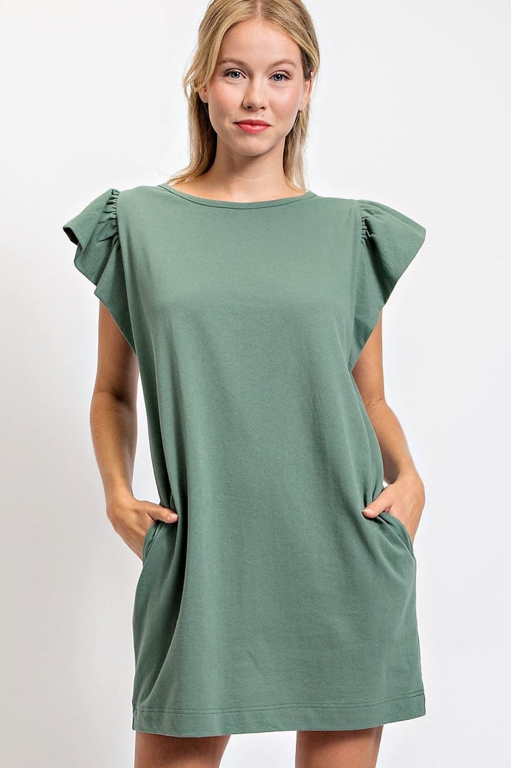 COTTON MINI SHIFT DRESS