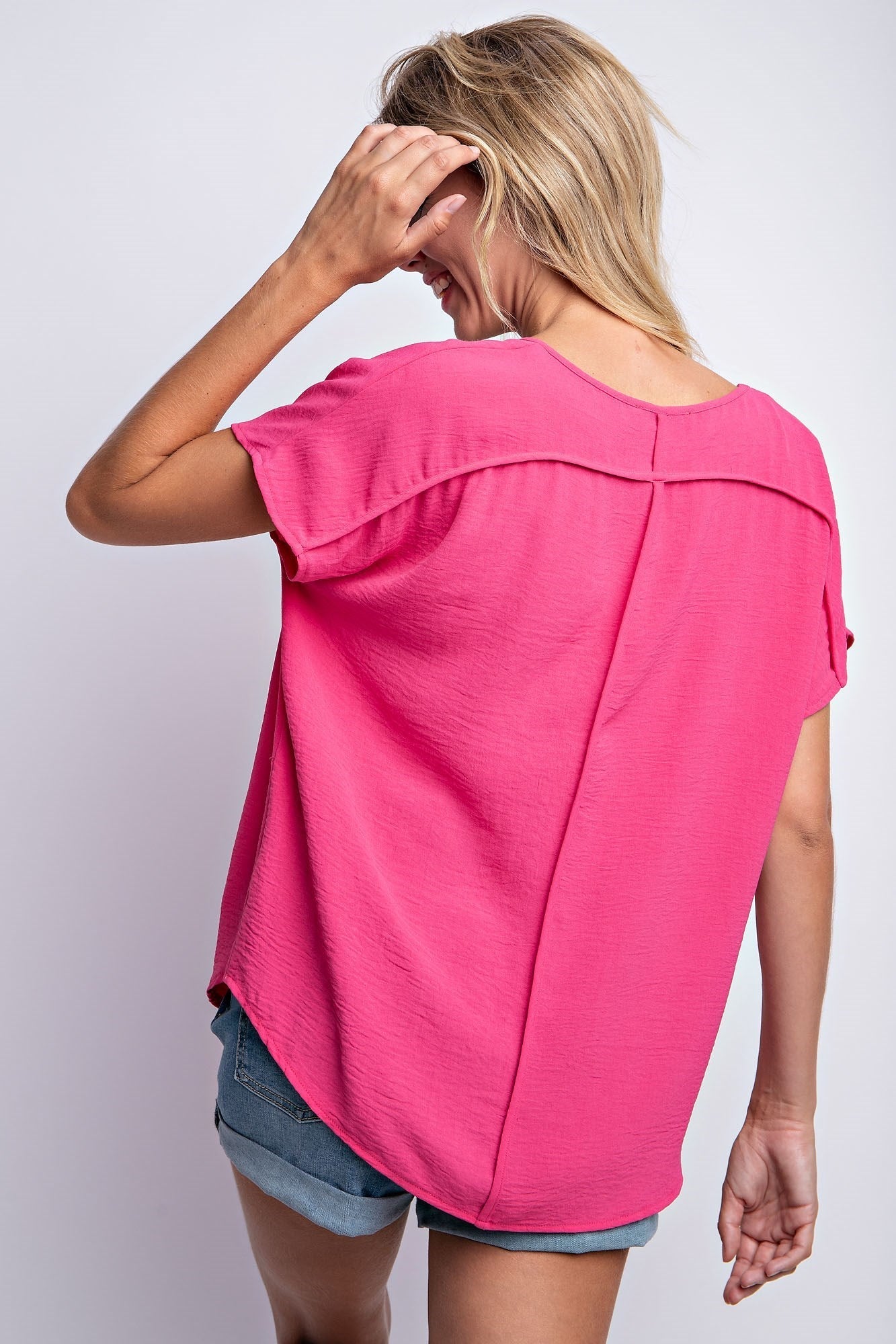 DROP SHOULDER FLOWY TOP