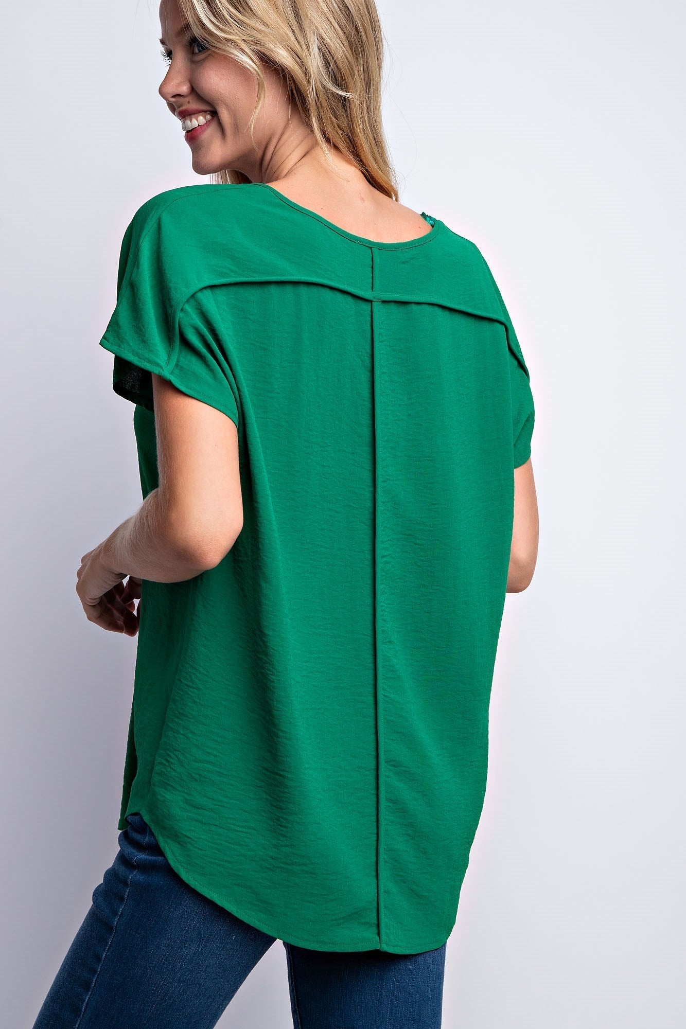 DROP SHOULDER FLOWY TOP