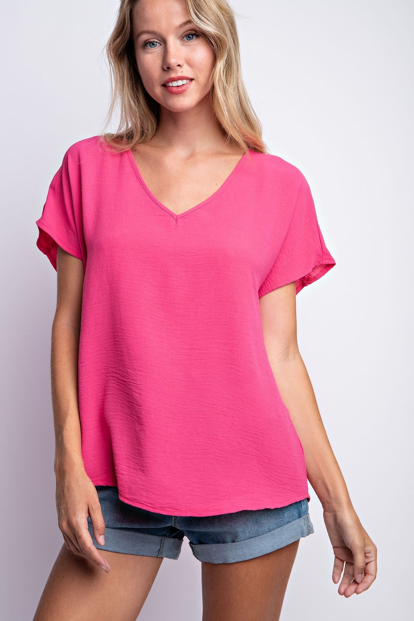 DROP SHOULDER FLOWY TOP