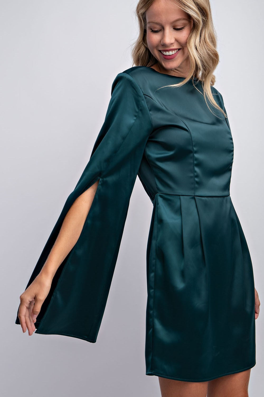 CAPE SLEEVE MINI DRESS