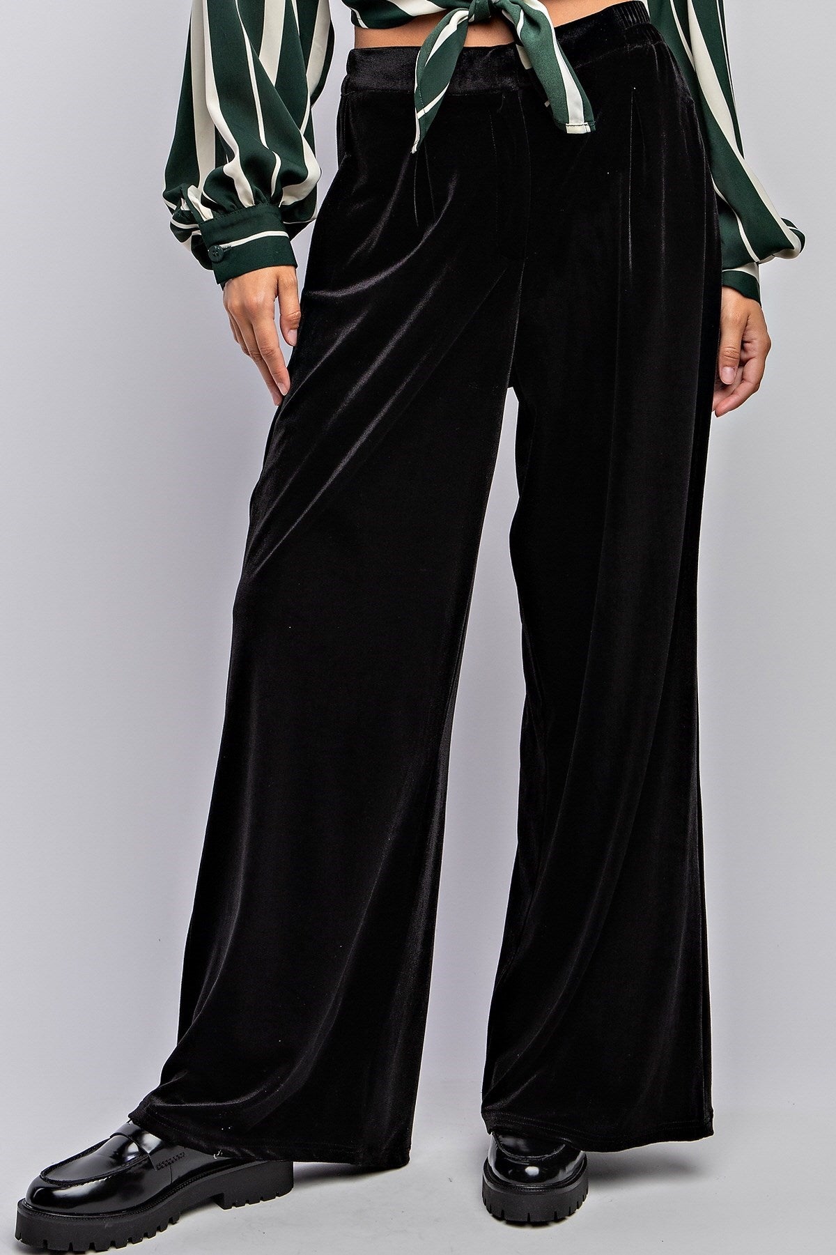 STRECTH VELVET BLAZER & PANTS