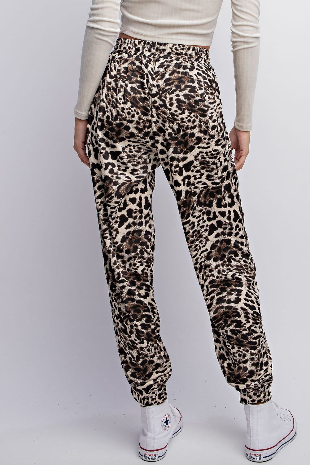 LEOPARD PRINT JOGGER PANTS