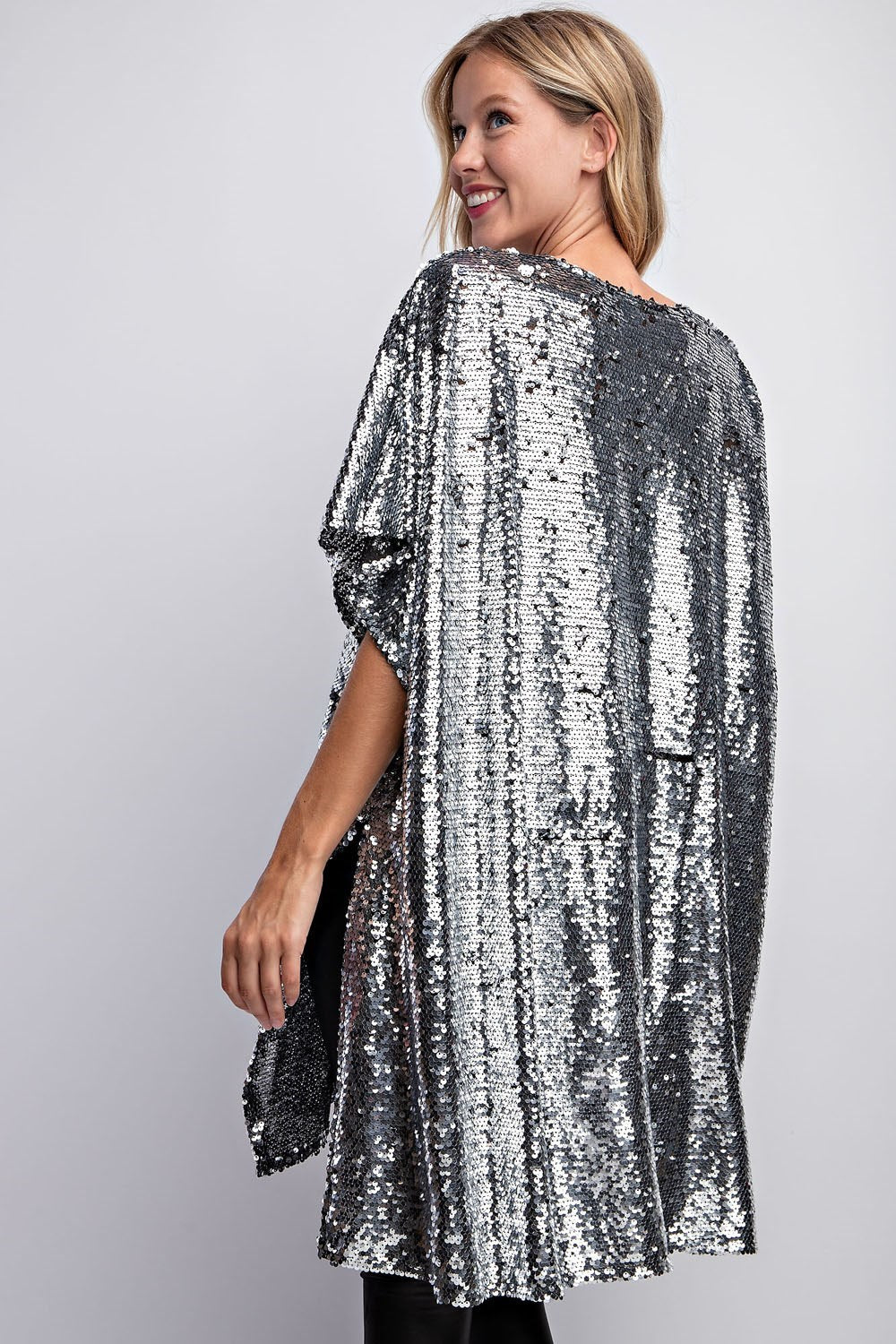 SEQUIN WATERFALL CARDIGAN
