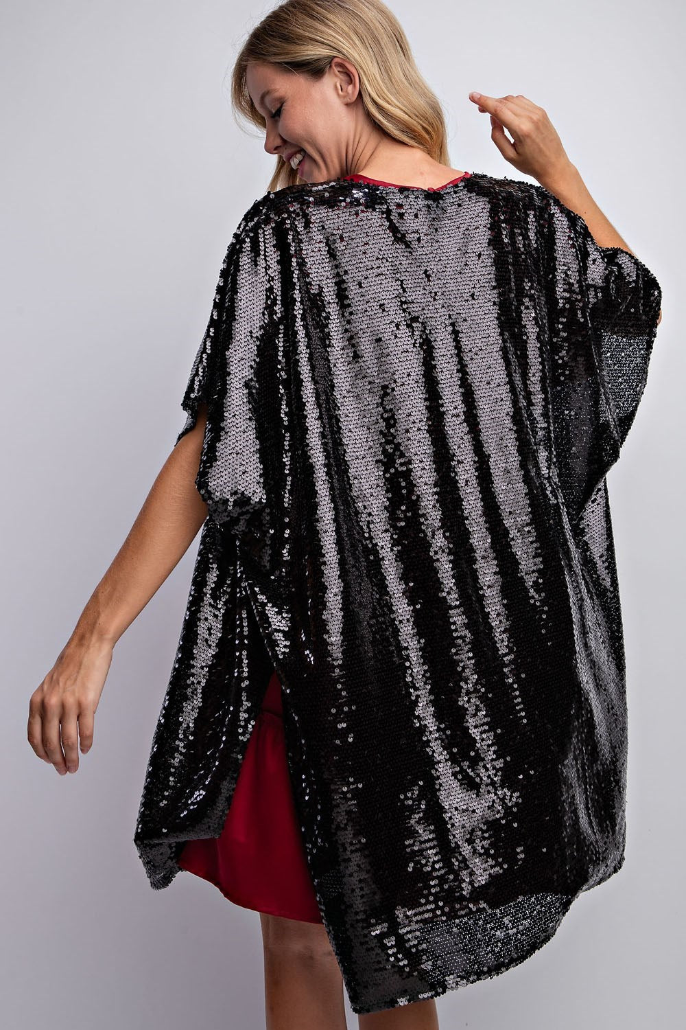 SEQUIN WATERFALL CARDIGAN