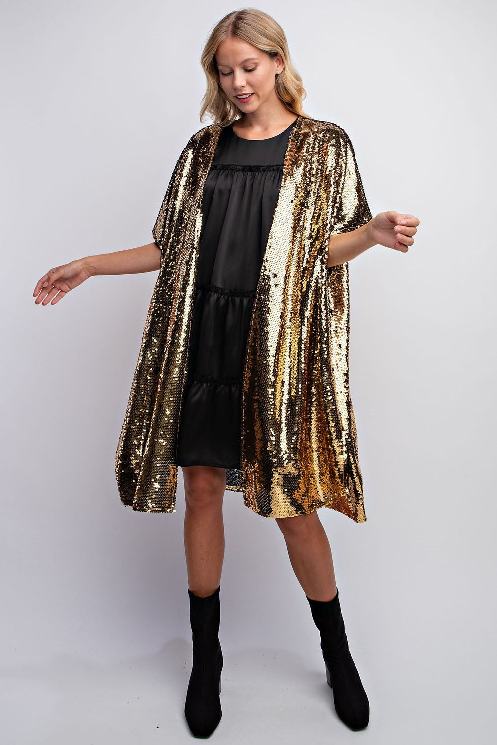 SEQUIN WATERFALL CARDIGAN