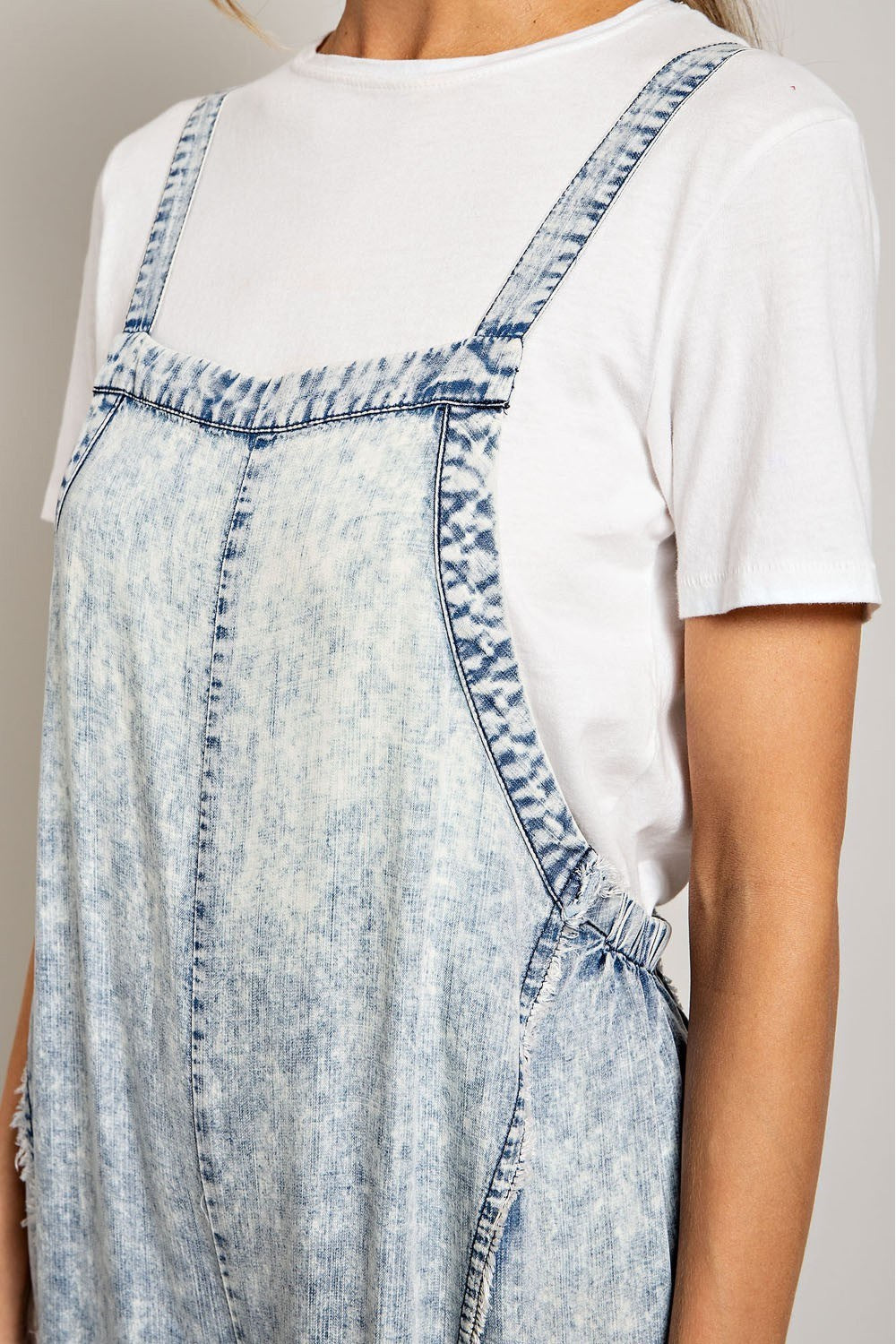 WASHED TIE DYE TENCEL JUMPSUIT