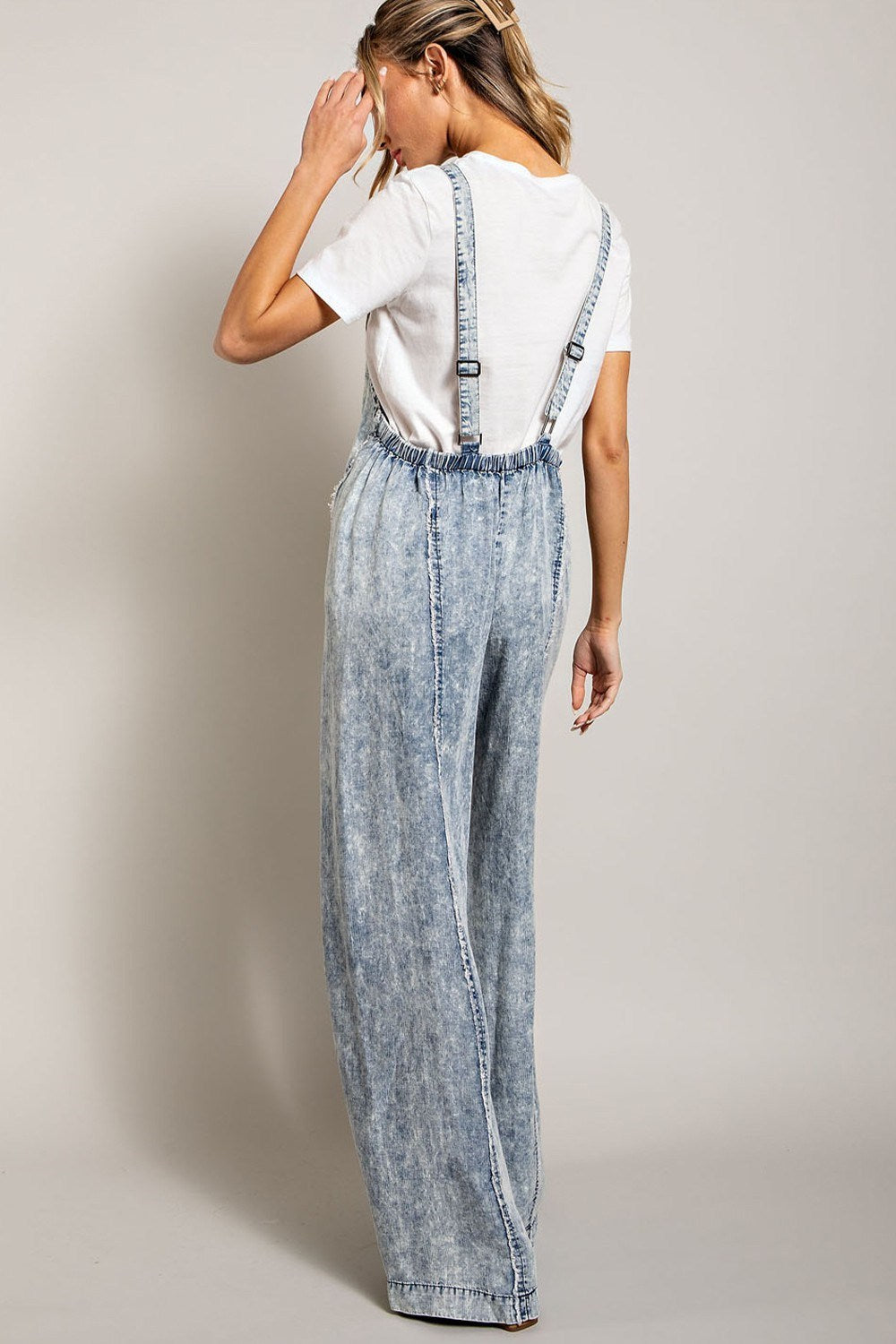 WASHED TIE DYE TENCEL JUMPSUIT