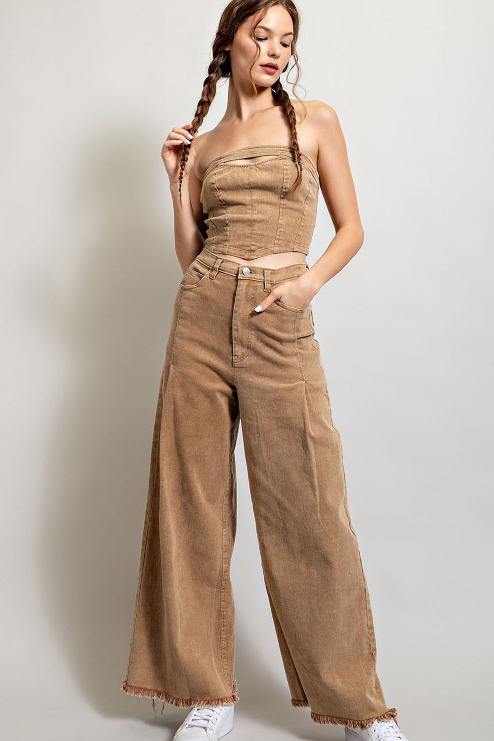 STRAIGHT WIDE LEG PANTS