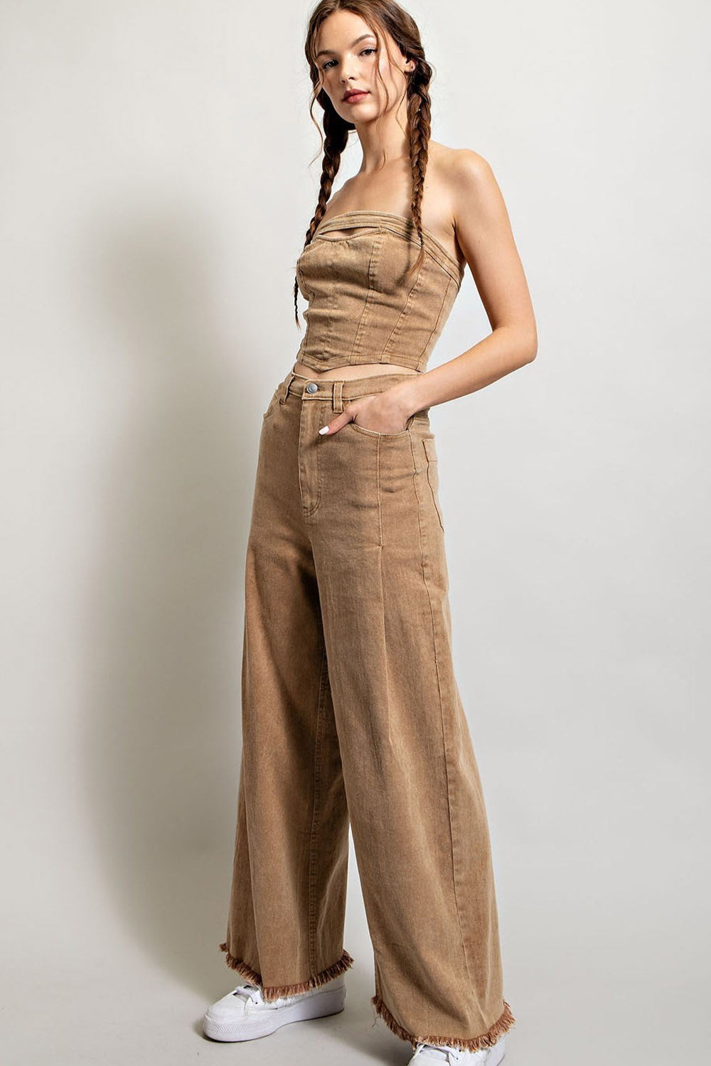 STRAIGHT WIDE LEG PANTS