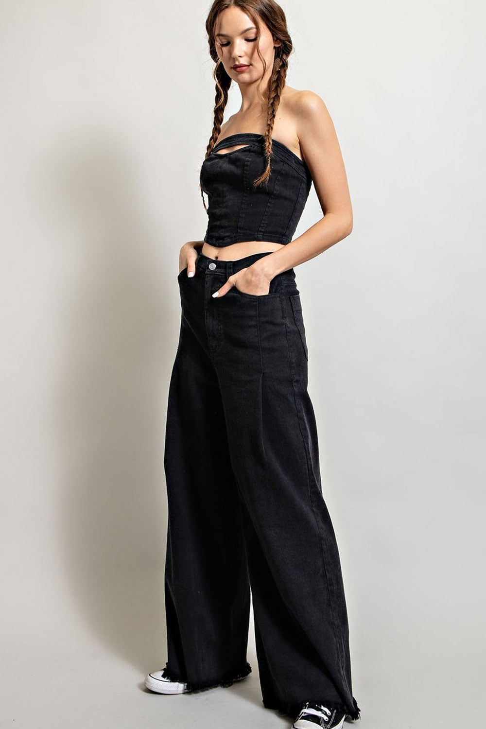 STRAIGHT WIDE LEG PANTS