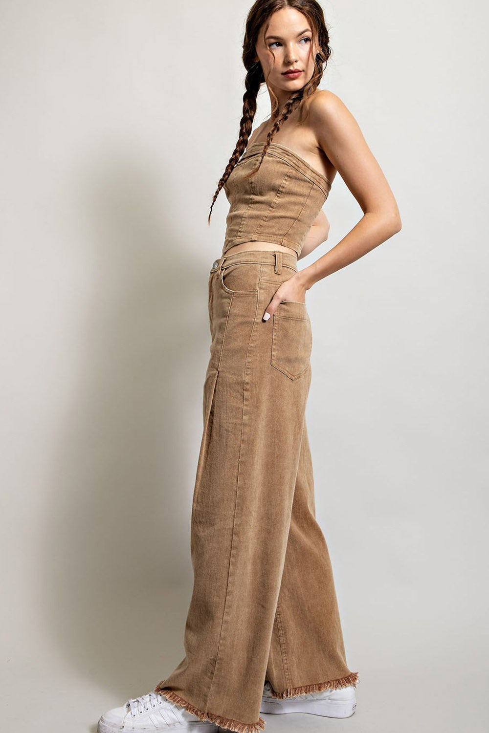 STRAIGHT WIDE LEG PANTS