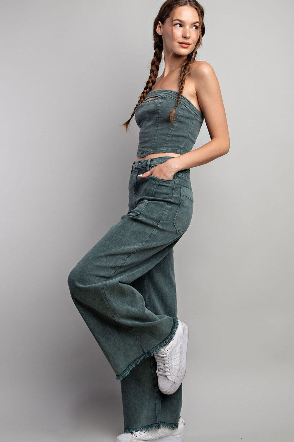 STRAIGHT WIDE LEG PANTS