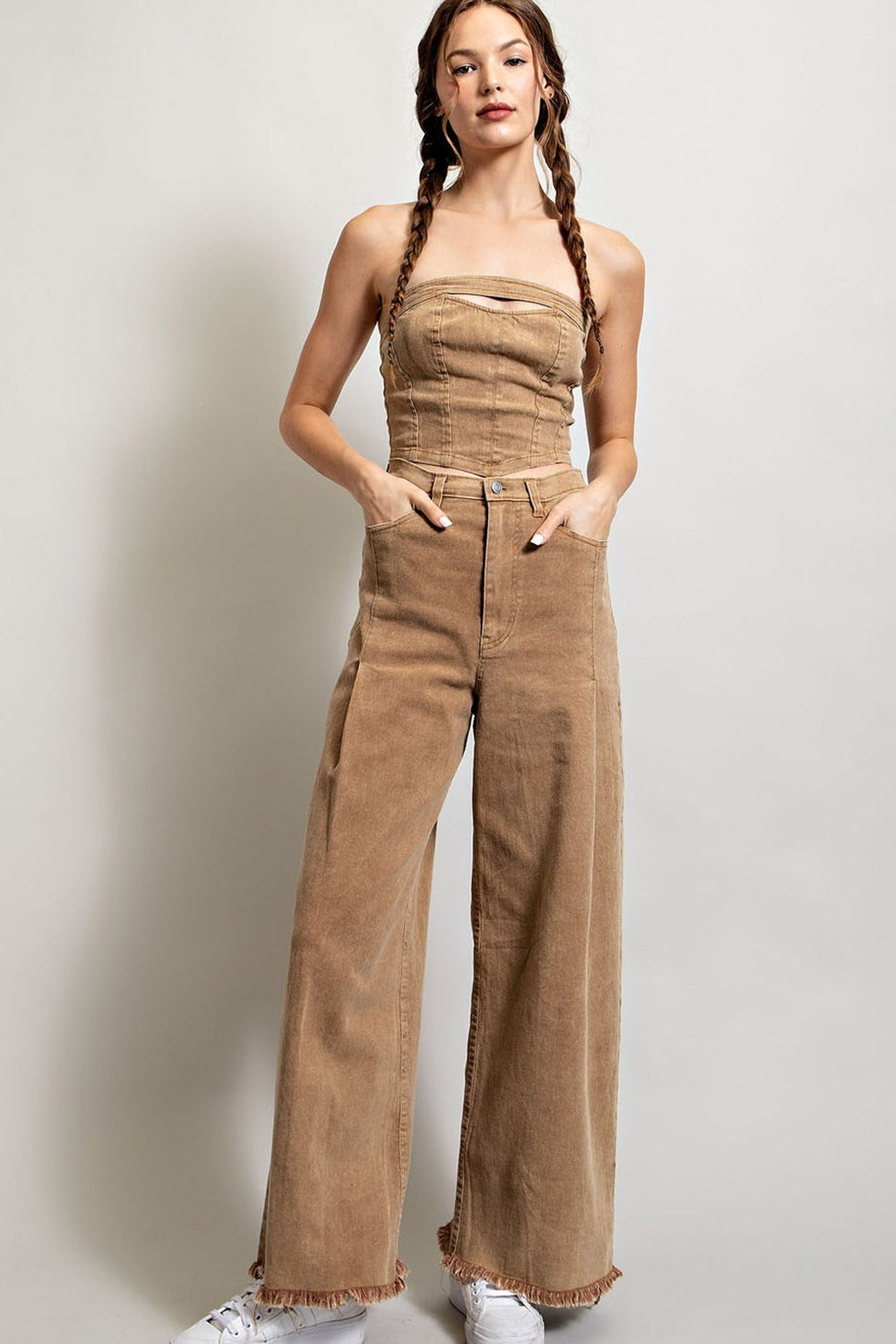 STRAIGHT WIDE LEG PANTS