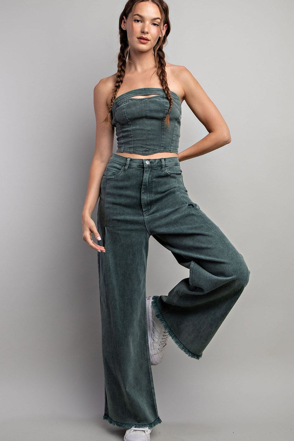STRAIGHT WIDE LEG PANTS