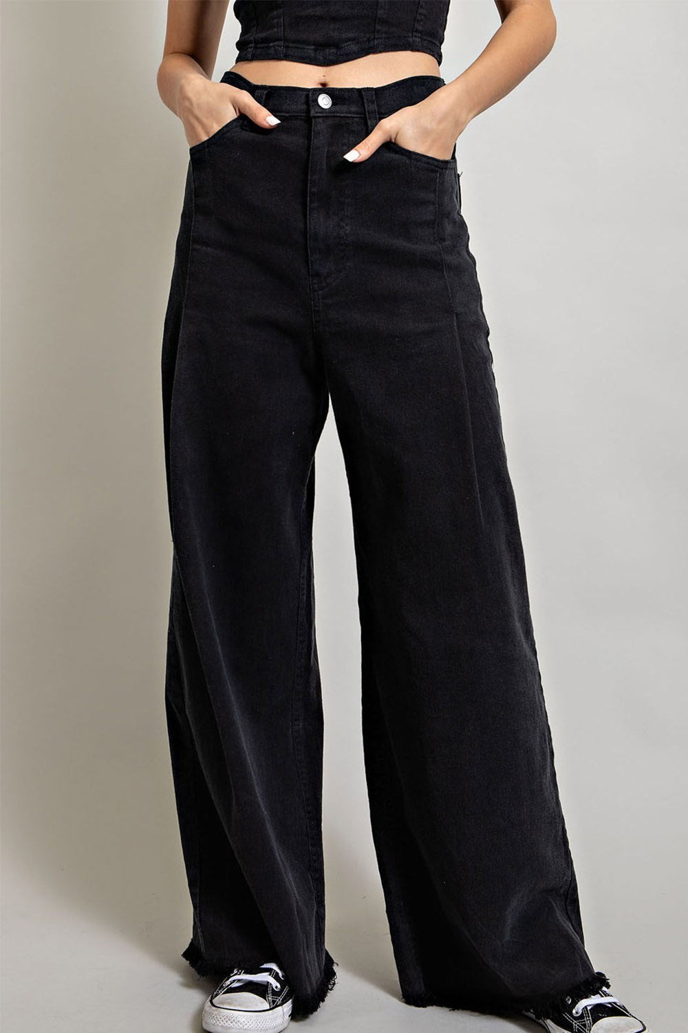 STRAIGHT WIDE LEG PANTS