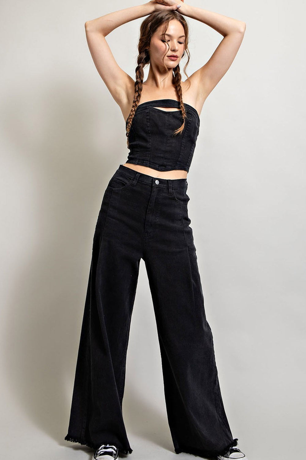 STRAIGHT WIDE LEG PANTS